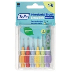 TePe Extra Soft szczoteczki do przestrzeni międzyzębowych zestaw startowy 6szt