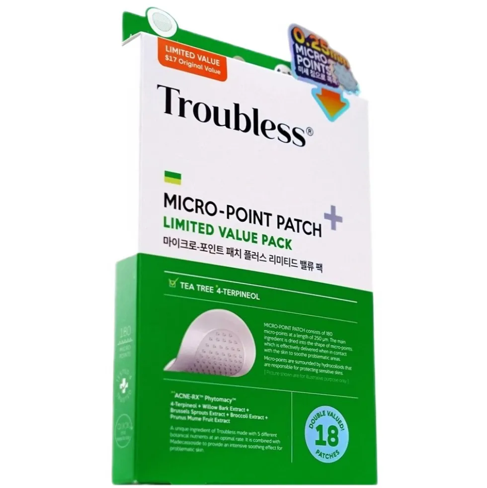 Troubless Micro-Point Patch Plus Limited Value Pack plastry na niedoskonałości 18szt.