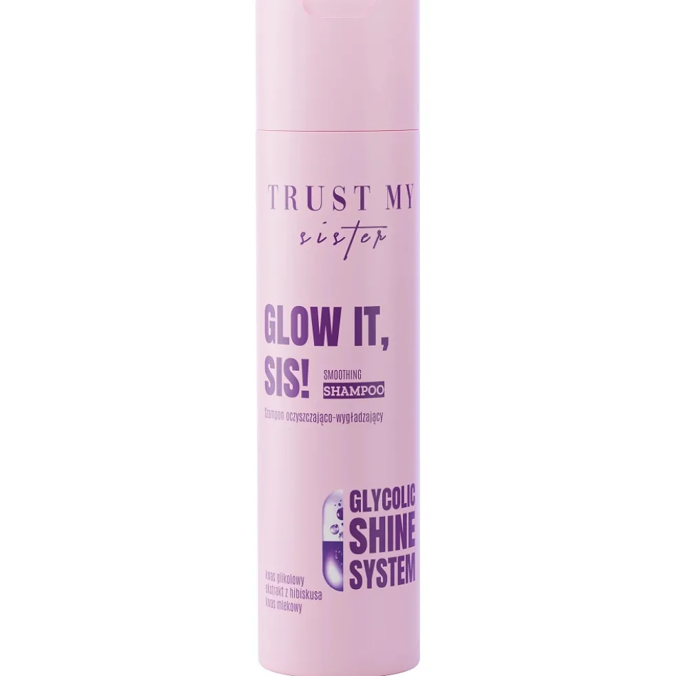 Trust My Sister Glow It szampon oczyszczająco-wygładzający z kwasem glikolowym 250ml