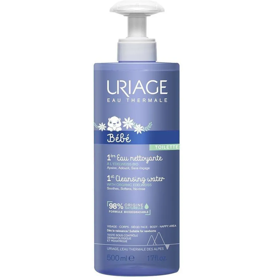 URIAGE Bebe 1st Cleansing Water woda oczyszczająca dla dzieci bez spłukiwania 500ml