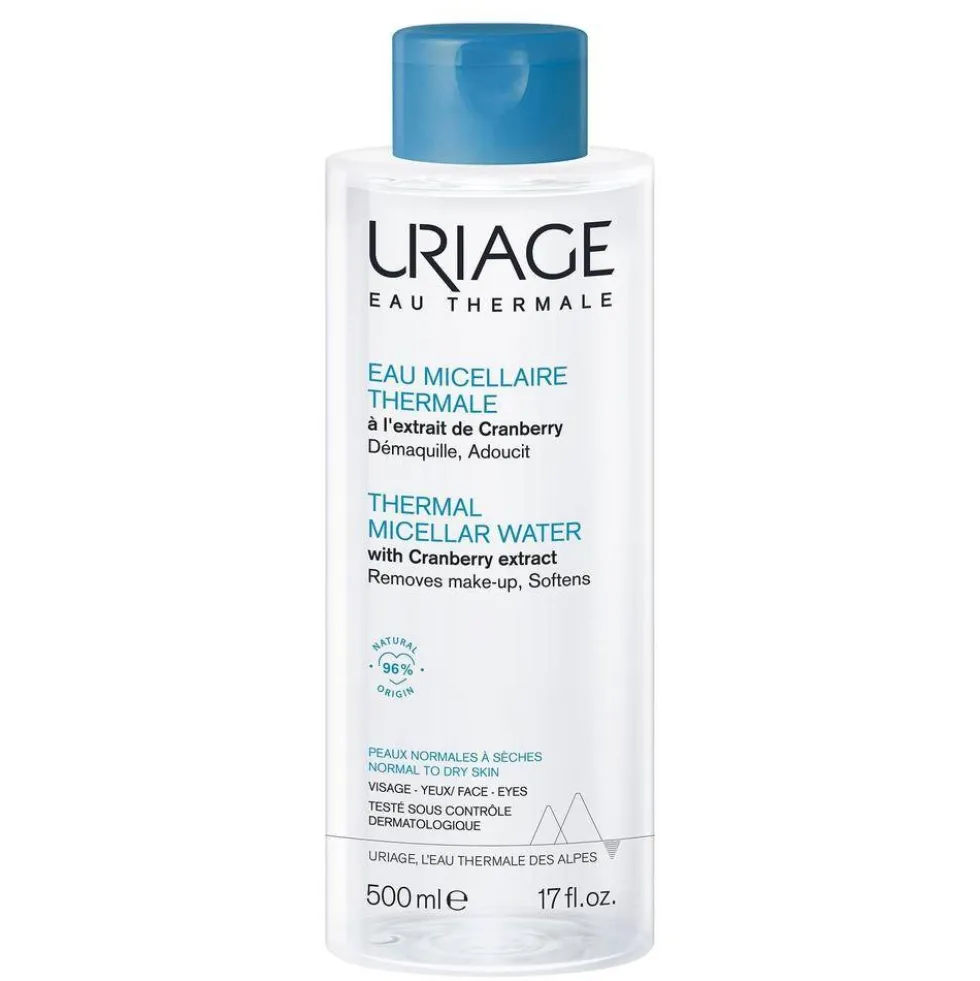 URIAGE Thermal Micellar Water płyn micelarny z ekstraktem z żurawiny do cery normalnej i suchej 500ml