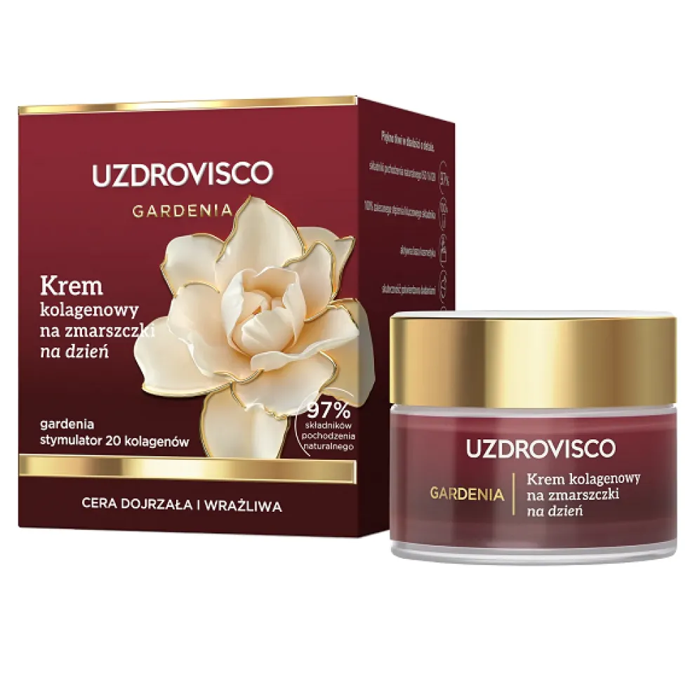 UZDROVISCO Gardenia krem kolagenowy na zmarszczki na dzień 50ml
