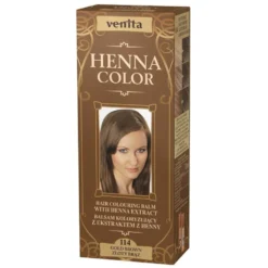 Venita Henna Color balsam koloryzujący z ekstraktem z henny 114 Złoty Brąz 75ml