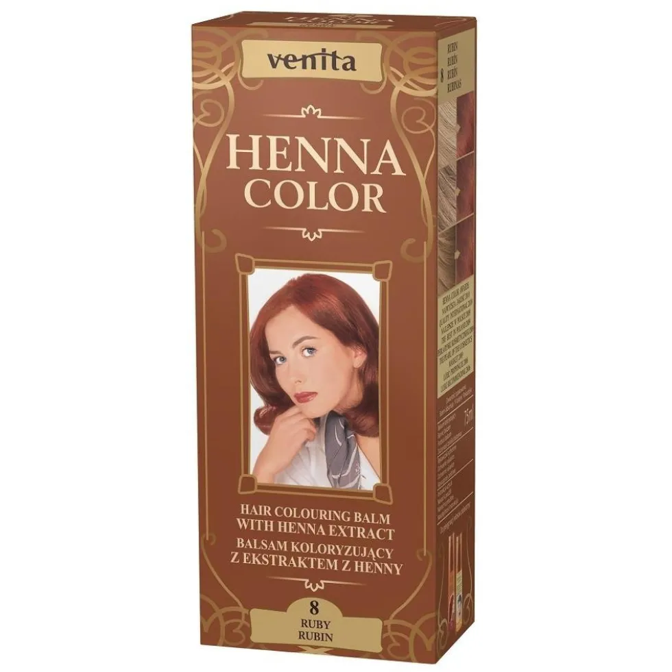 Venita Henna Color balsam koloryzujący z ekstraktem z henny 8 Rubin 75ml