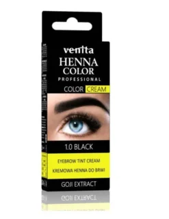 Venita Professional Henna Color Cream henna do brwi w kremie 1.0 Black 30g