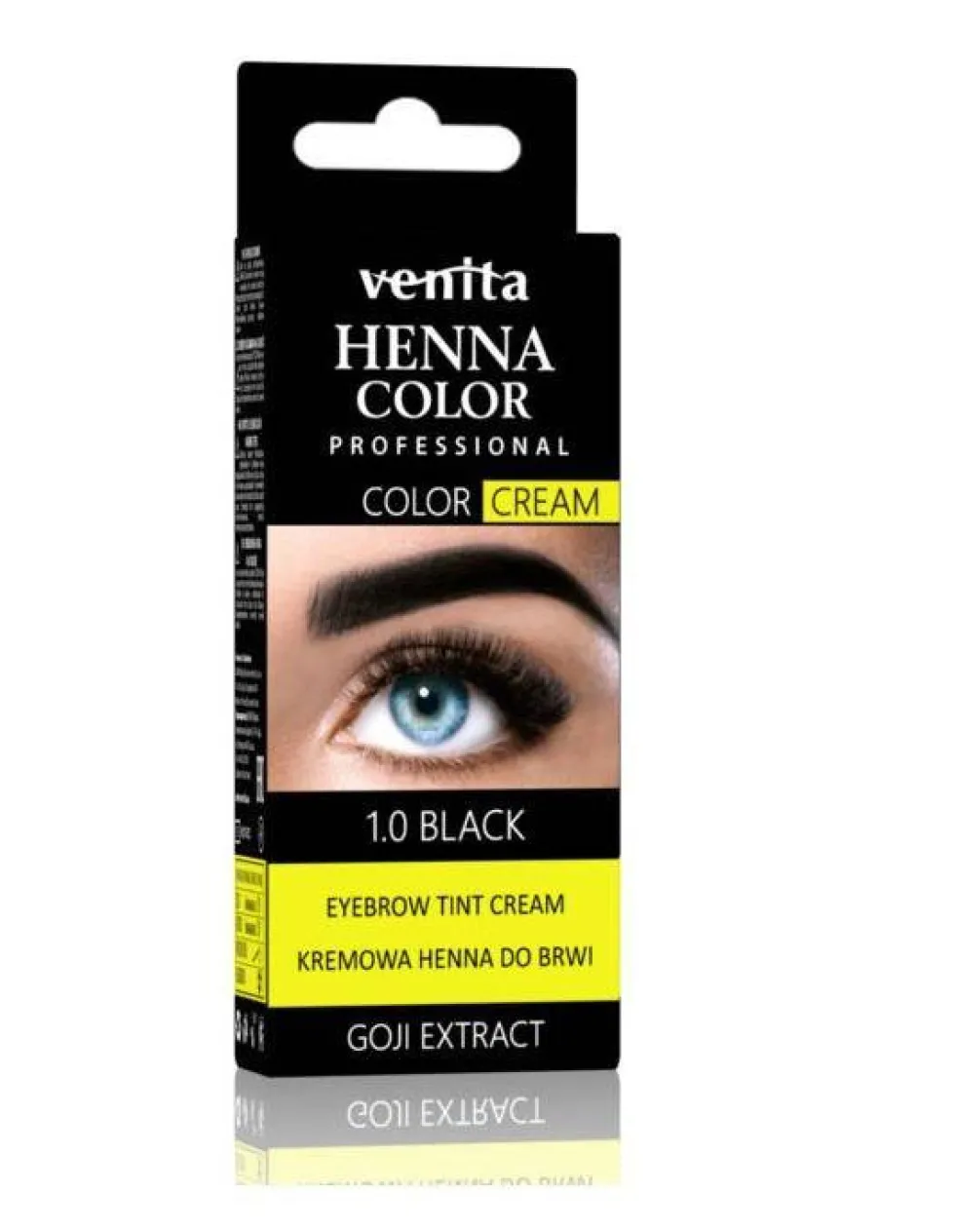 Venita Professional Henna Color Cream henna do brwi w kremie 1.0 Black 30g