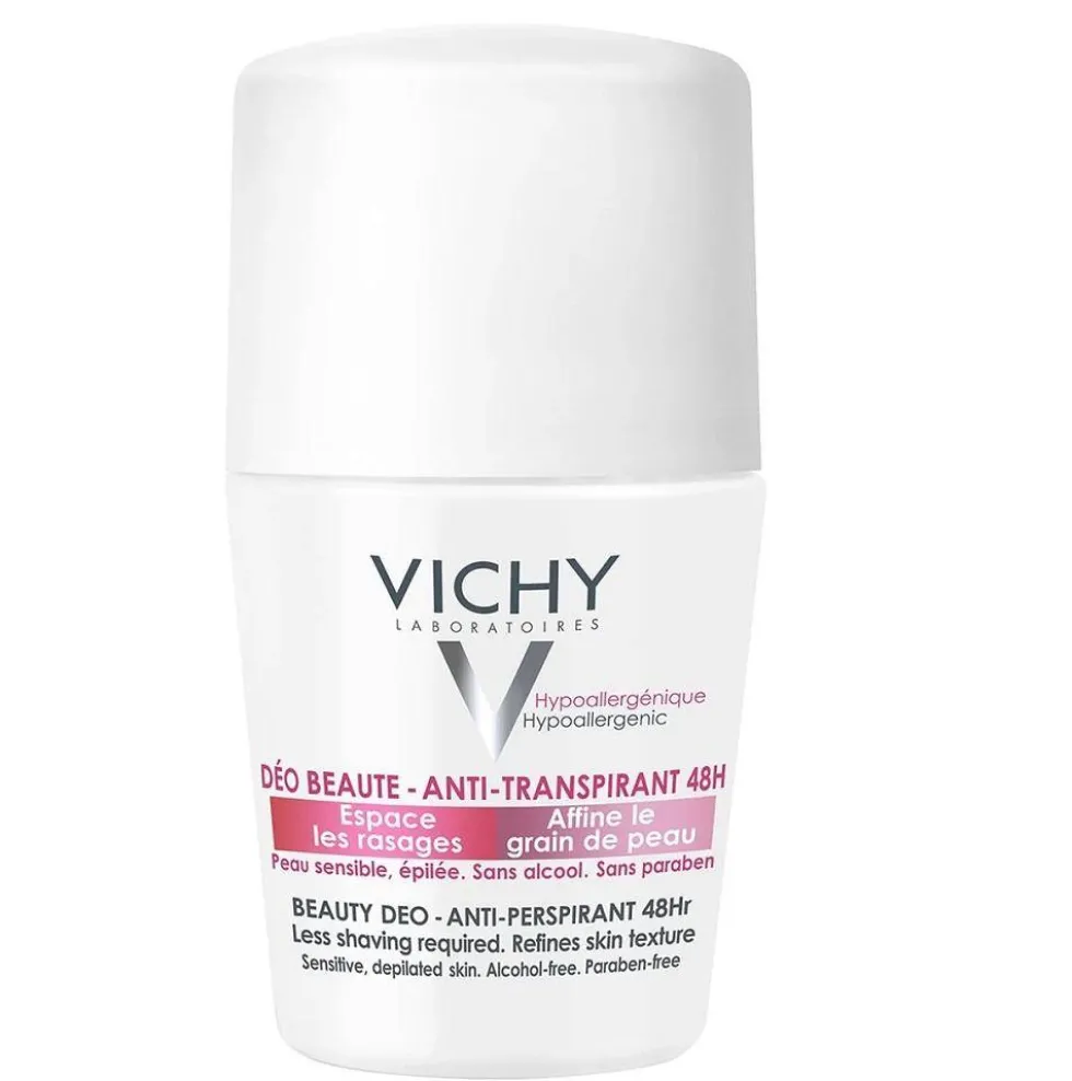 Vichy Beauty Deodorant 48H dezodorant w kulce opóźniający odrost włosków 50ml