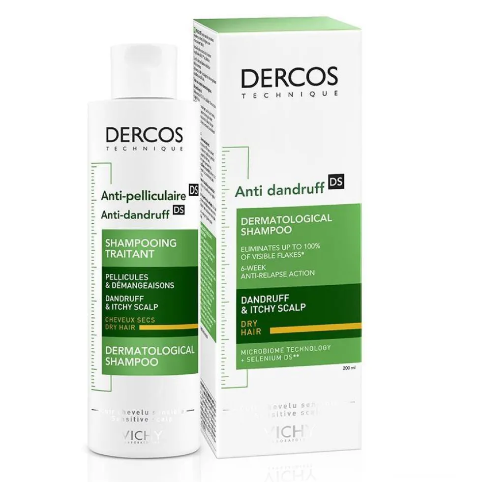 Vichy Dercos Anti-Dandruff Shampoo szampon przeciwłupieżowy do włosów suchych 200ml