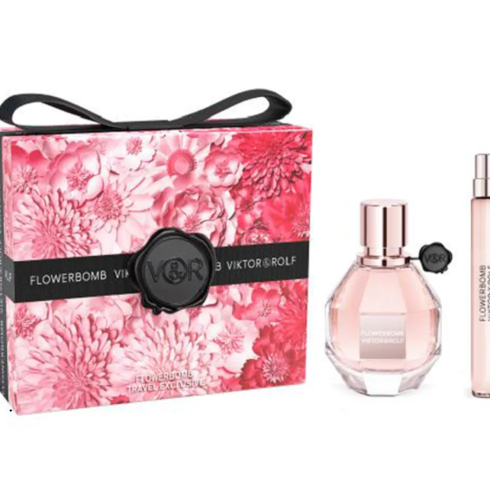Viktor & Rolf Flowerbomb zestaw woda perfumowana spray 50ml + woda perfumowana spray 10ml