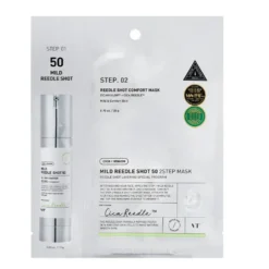 VT Cosmetics Reedle Shot 50 2Step Mask dwuetapowy zabieg z technologią mikroigieł 21.5g