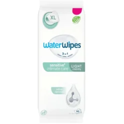 WaterWipes Sensitive+ Intimate Care Light Cleaning chusteczki do higieny intymnej dla osób z problemem nietrzymania moczu 30szt.