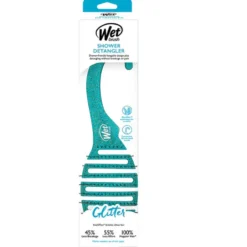 Wet Brush Shower Detangler szczotka do rozczesywania włosów pod prysznicem Teal Glitter
