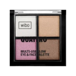 Wibo Quattro Multi-Use Glow Palette wielozadaniowa paleta rozświetlająca do twarzy i ciała 6g