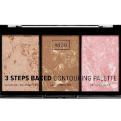Wibo 3 Steps Baked Contouring Palette paleta do konturowania twarzy 10g