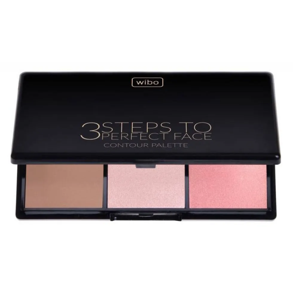 Wibo 3 Steps To Perfect Face Contour Palette paleta do konturowania twarzy Light 10g