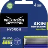 Wilkinson Hydro 5 Skin Protection Sensitive zapasowe ostrza do maszynki do golenia dla mężczyzn 4szt