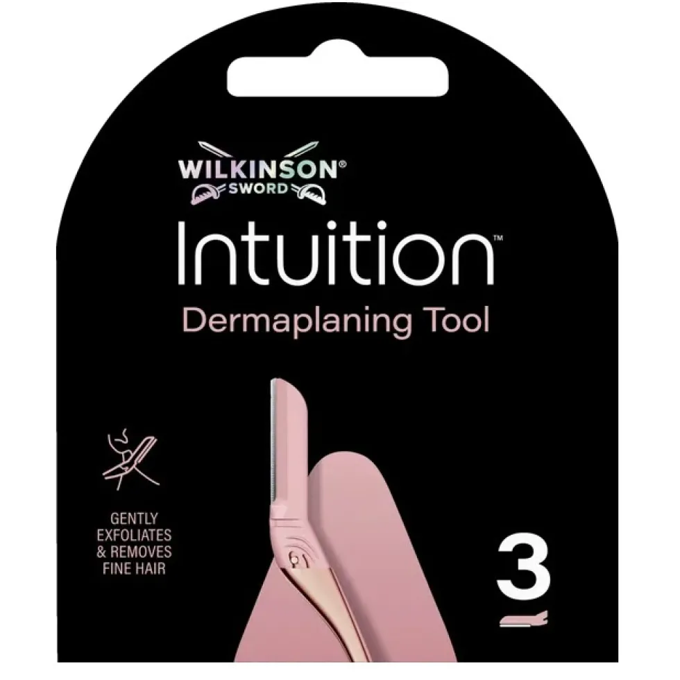 Wilkinson Intuition Dermaplaning Tool wymienne wkłady do profesjonalnego narzędzia do dermaplaningu 3szt.