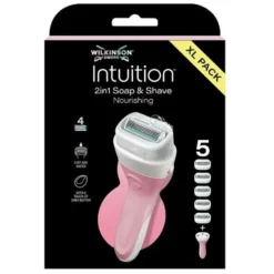 Wilkinson Intuition Nourishing maszynka z 4 ostrzami i 5 wkładów