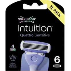 Wilkinson Intuition Quattro Sensitive wkład z 4 ostrzami 3szt
