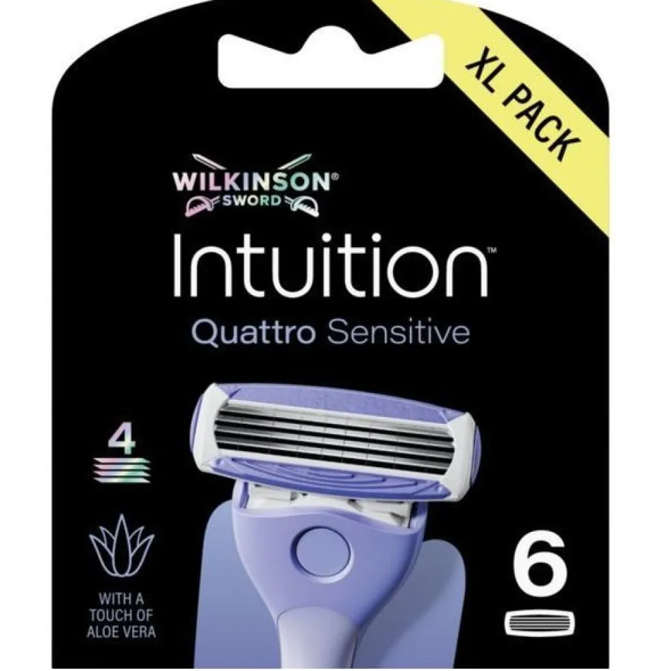 Wilkinson Intuition Quattro Sensitive wkład z 4 ostrzami 6szt