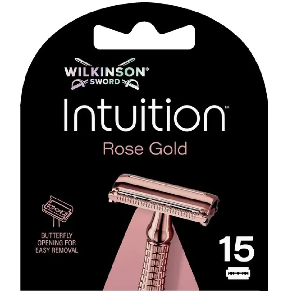 Wilkinson Intuition Rose Gold potrójnie powlekane ostrza 15szt.