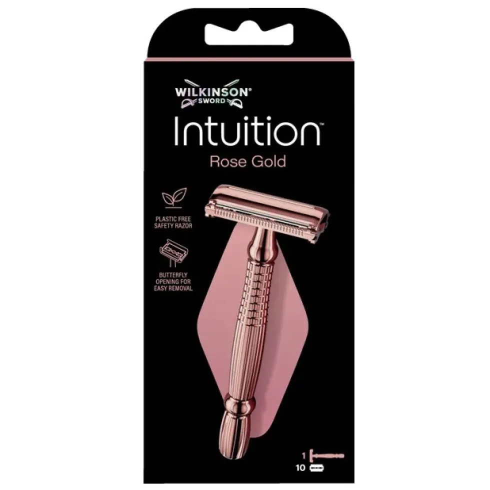 Wilkinson Intuition Rose Gold rączka i 10 wymiennych ostrzy