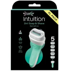 Wilkinson Intuition Sensitive maszynka z 4 ostrzami i 5 wkładów