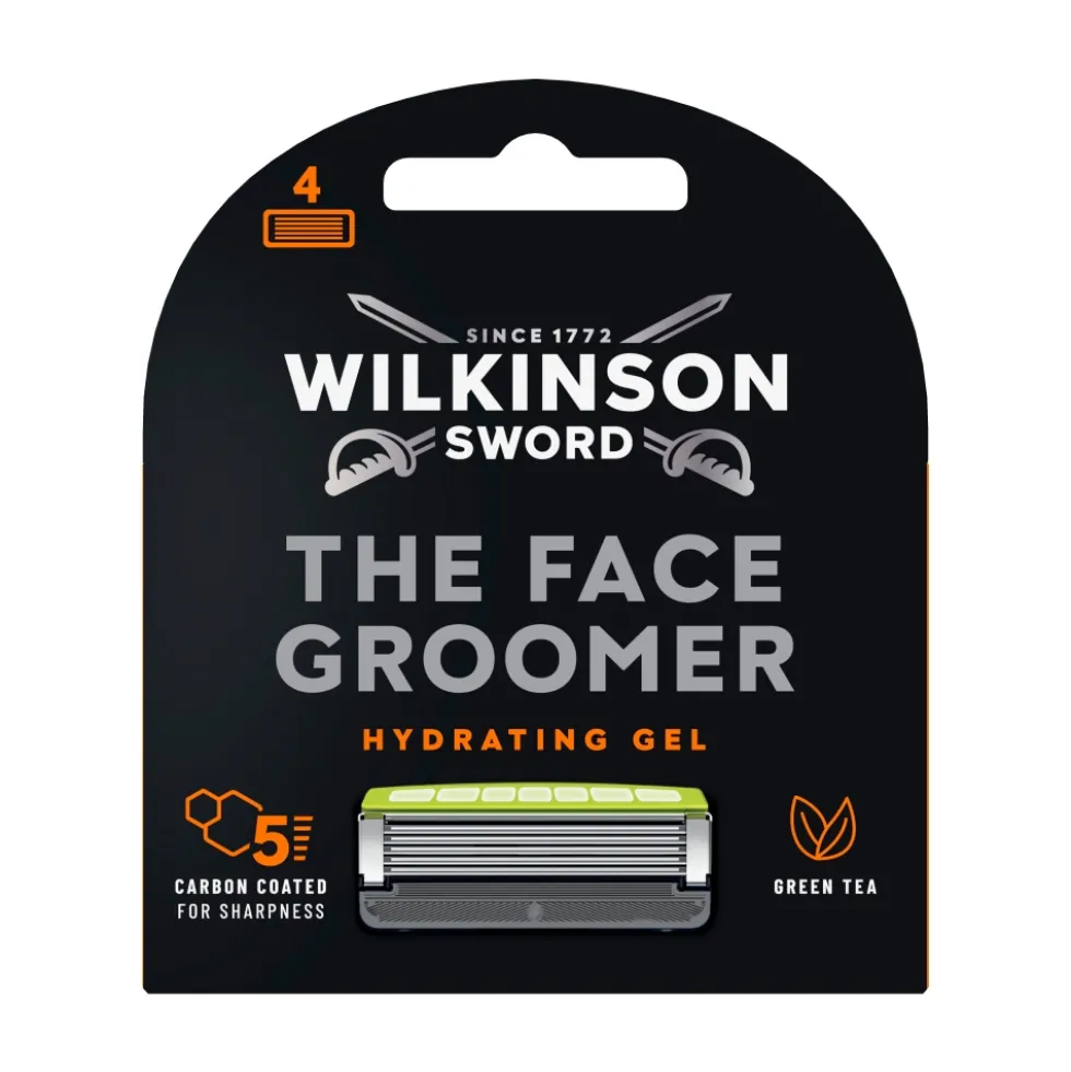 Wilkinson The Face Groomer wkład z 5 ostrzami i żelem nawilżającym 4szt