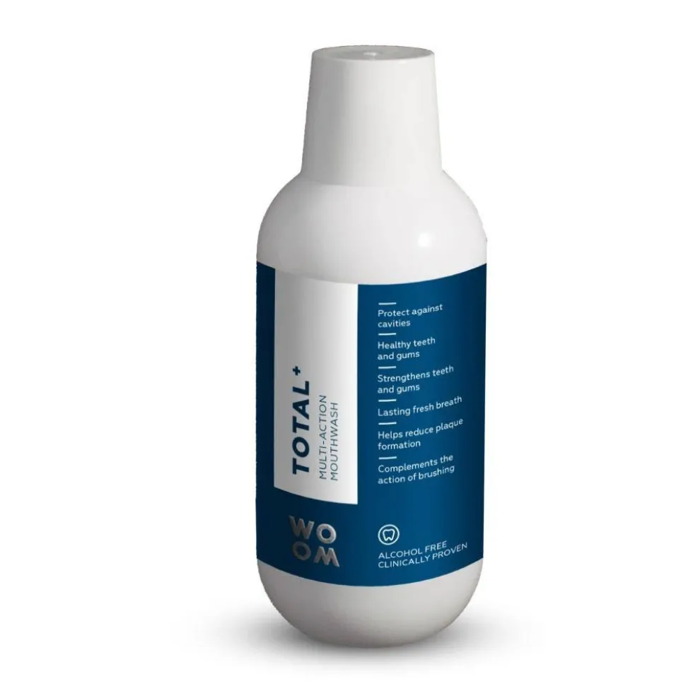 Woom Total+ Multi-Action Mouthwash płyn do płukania jamy ustnej chroniący przed próchnicą 500ml