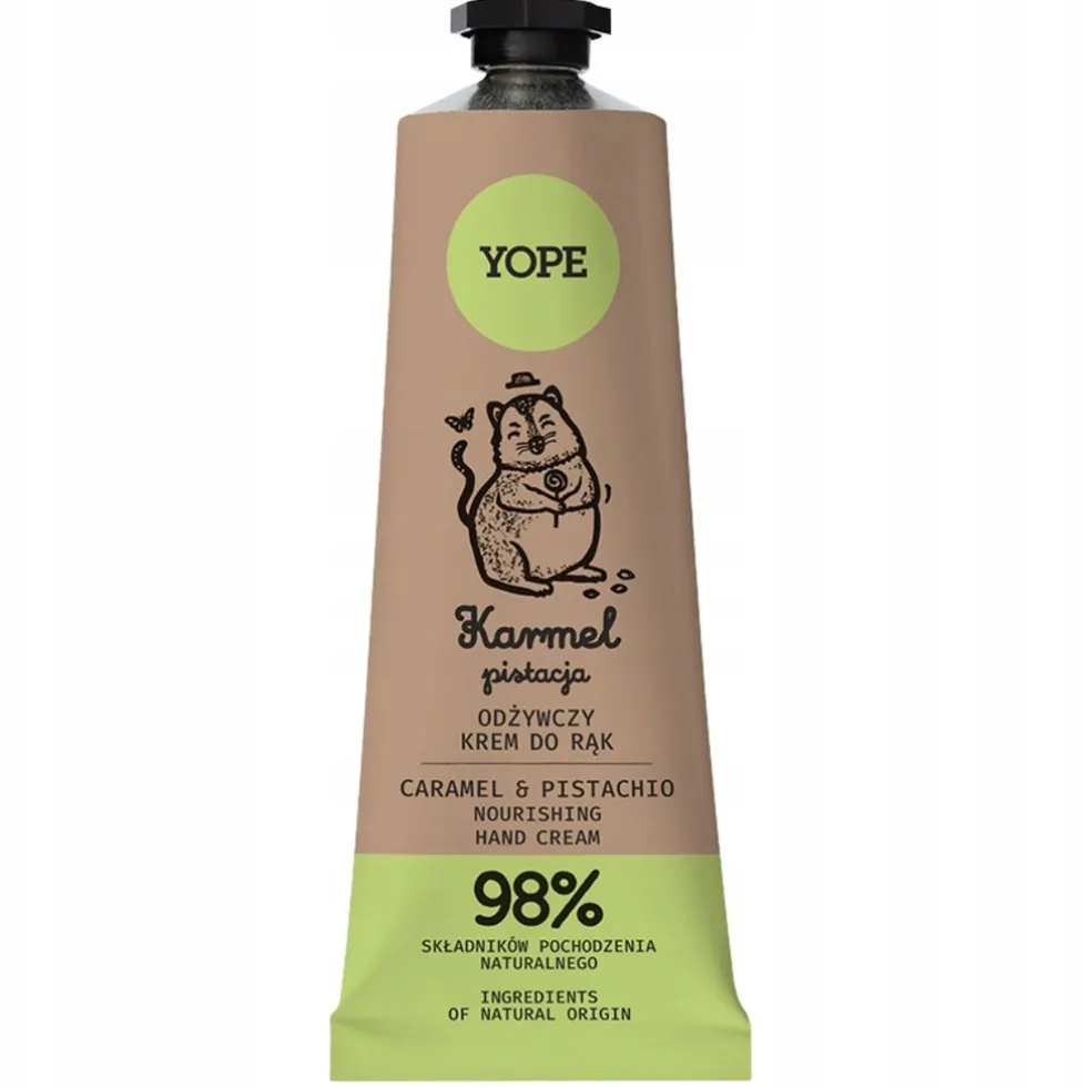Yope Naturalny odżywczy krem do rąk Karmel & Pistacja 50ml