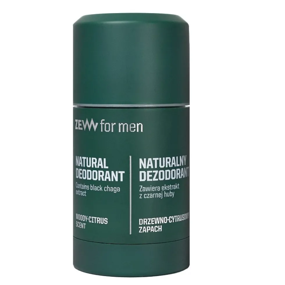 Zew For Men Naturalny dezodorant w sztyfcie z czarną hubą 80g