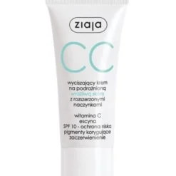 Ziaja CC wyciszający krem na podrażnioną wrażliwą skórę z rozszerzonymi naczynkami SPF10 50ml