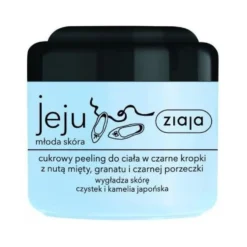 Ziaja Jeju cukrowy peeling do ciała w czarne kropki 200ml