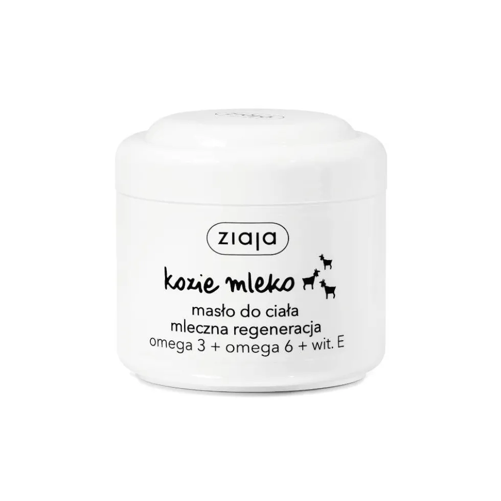 Ziaja Kozie Mleko masło do ciała mleczna regeneracja Omega 3 + Omega 6 + Witamina E 200ml