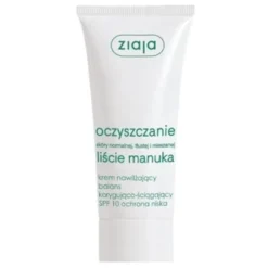 Ziaja Liście Manuka Oczyszczanie krem nawilżający balans korygująco-ściągający ochrona niska SPF10 50ml