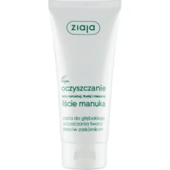 Ziaja Liście Manuka Oczyszczanie pasta do głębokiego oczyszczania twarzy przeciw zaskórniakom 75ml